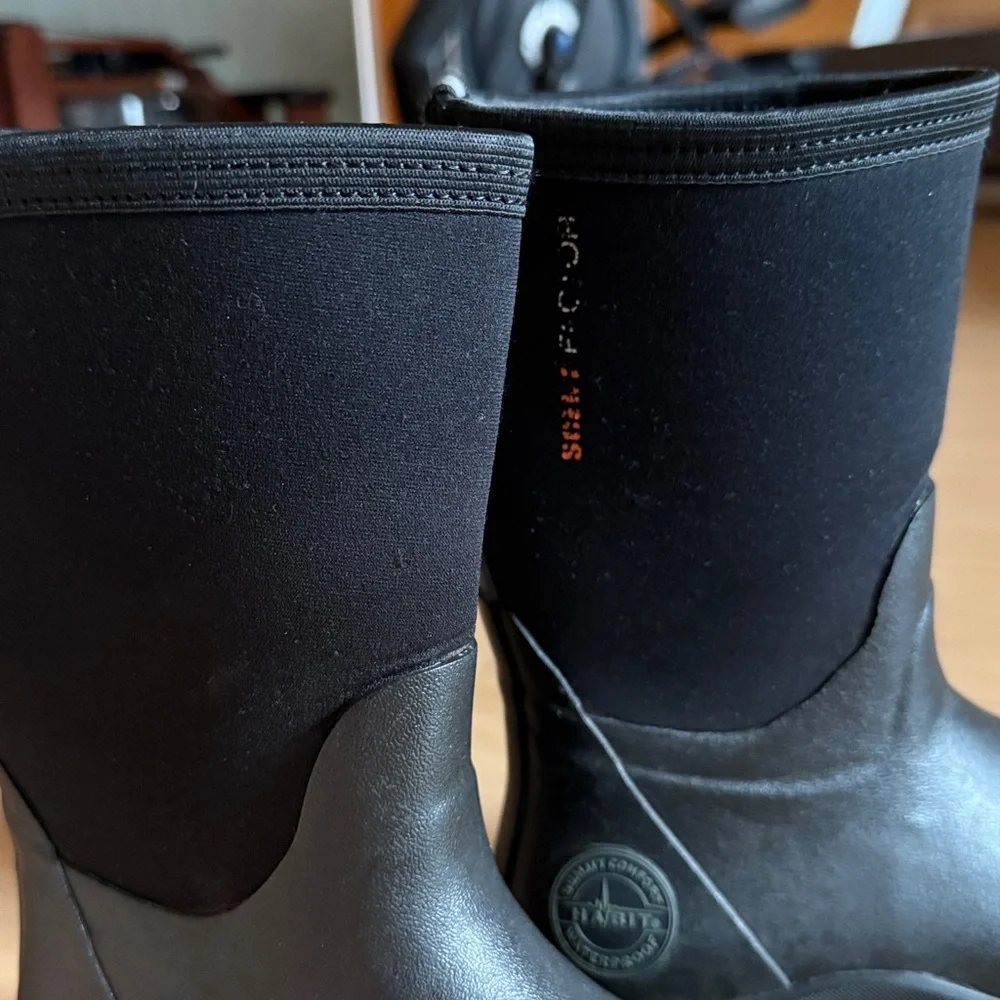 HABIT WATERPROOF ALL WEATHER  RUBBER FARM WINTER BOOT WORKWEAR BLACK UNISEX SZ:4